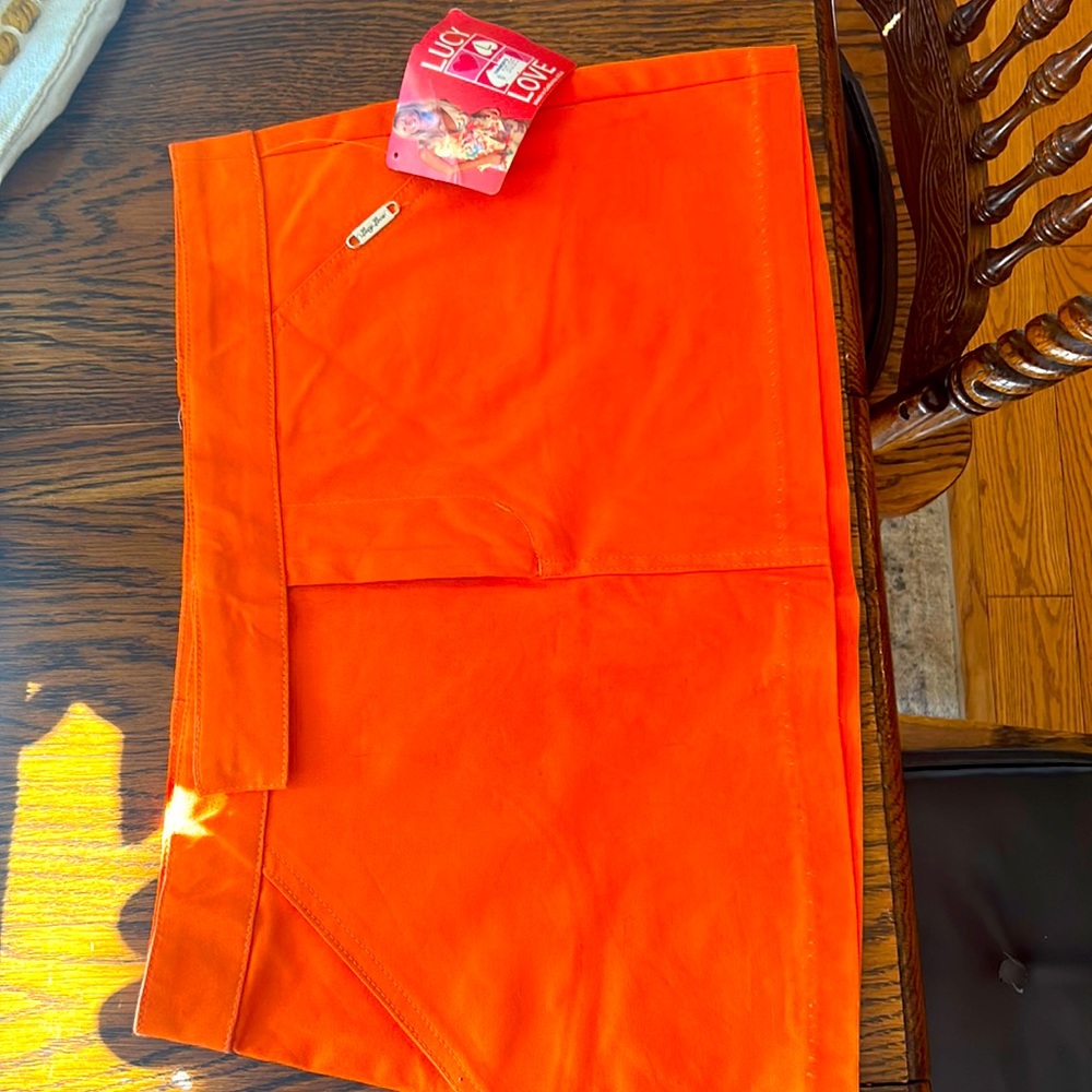 New with Tags Lucy Love Skirt Junior Girl Size Large Orange